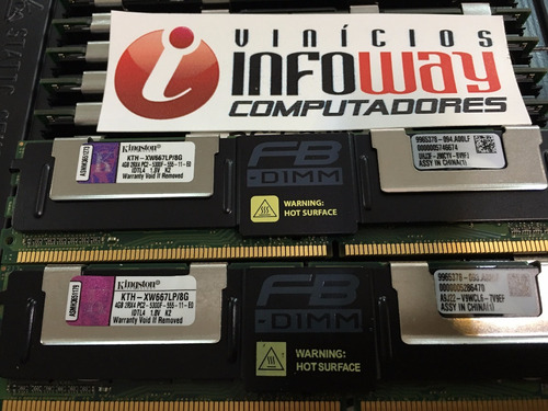 Imagem 5 de 9 de Memoria Fb-dimm 4gb 667mhz Pc2-5300f Apple Mac Pro A1186