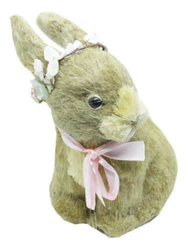 Coelhinho De Páscoa Em Palha Enfeite P/ Decoração - Presente