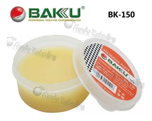 Pasta Para Soldar Baku Bk-150 / 100gr / No Deja Residuos
