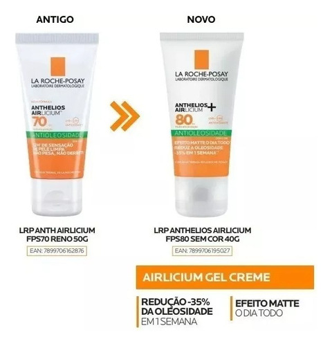 Kit La Roche Posay Protetor Solar Anthelios Airlicium+fps80
