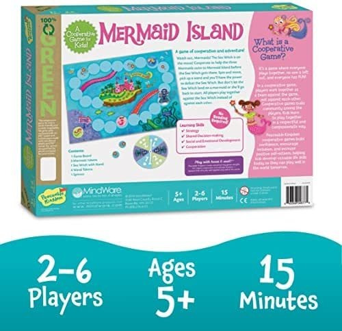 Jogo De Tabuleiro Peaceable Kingdom Mermaid Island