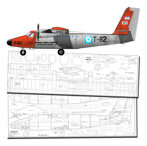 Plano Rc Twin Otter Balsa