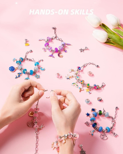 Set Para Hacer Pulseras Diy Charm Con Caja