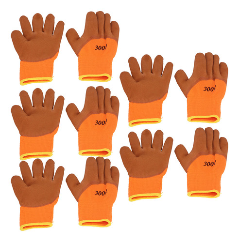 Guantes De Trabajo De Invierno, 5 Pares, Resistentes Al Desg