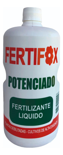 Fertifox Fertilizante Líquido Potenciado Con Hormona 1 Litro