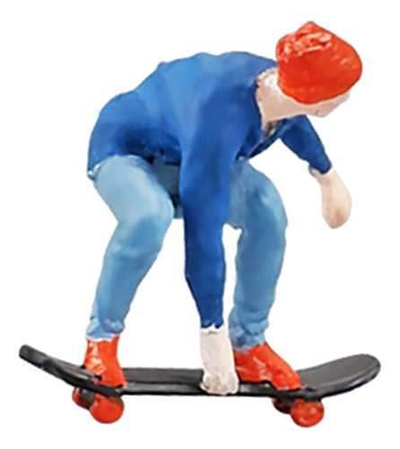 Figura Em Miniatura Decoração De Casa De Bonecas Skate
