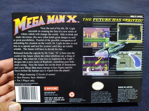 Mega Man X Para Super Nintendo En Caja (Usado)