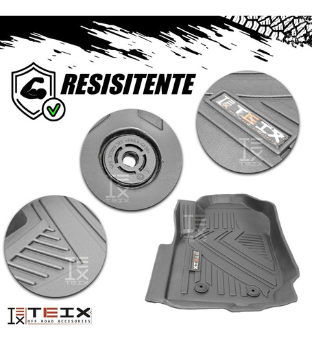 Imagen 5 de 7 de Tapetes Ford Ranger 2015 3 Piezas Uso Rudo Negro