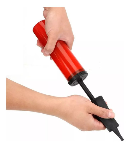 Bomba Infladora De Mano Para Inflar Globos Manual Decoracion Azul