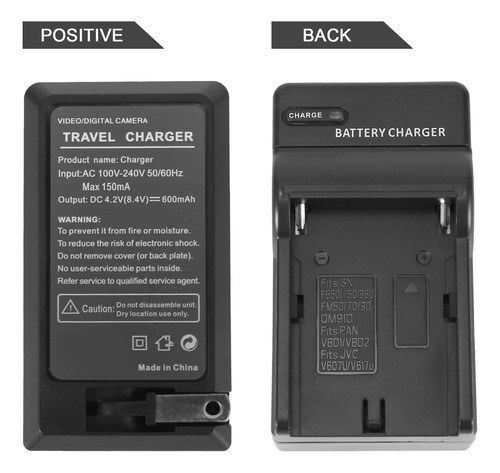 Cargador De Batería Np-f550 Para Np-fm50, Fm70, Fm90, Fm30,