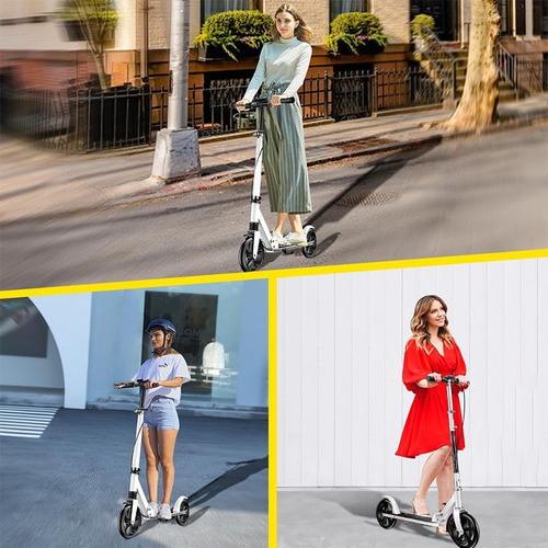 Scooter Monopatin Plegable Metalico 2 Ruedas 200mm
