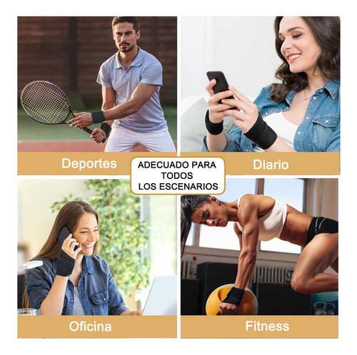 2pcs Muñequeras De Soporte, Muñequeras Deportivas Apoyo