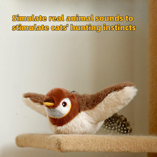 Chase Bird Cat Toy Flying, Flying Bird Cat Toy, Automatic