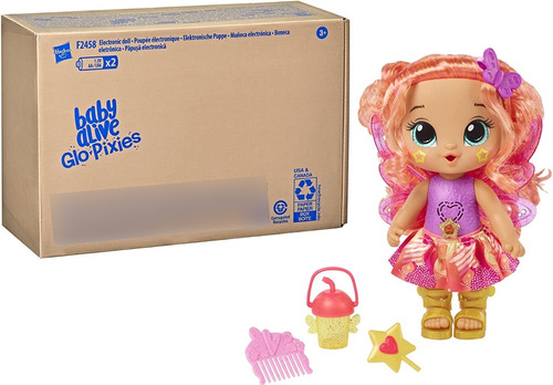 Baby Alive Muñeca Tia Twinkle Glopixies 26 Cm Caja Cafe 2023