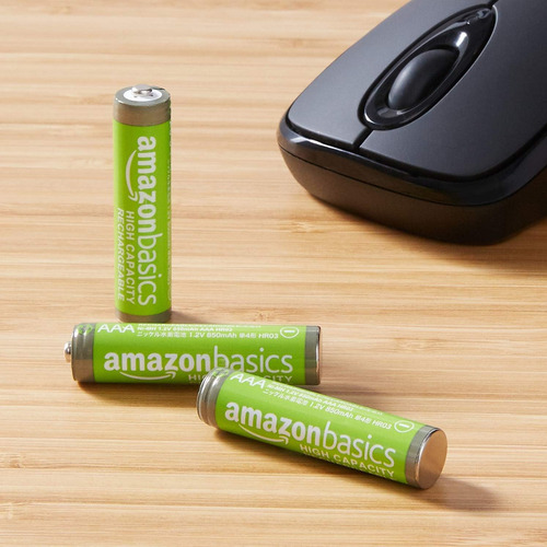 Amazon Basics Paquete 12 Pilas Recargables Aaa 850 Mah B4u