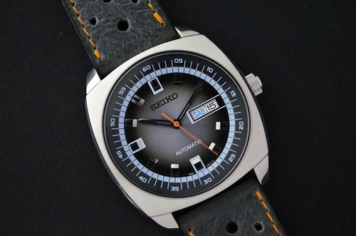 Seiko Gigante Cinza Snkm 97 - Estado De Novo - Lindo