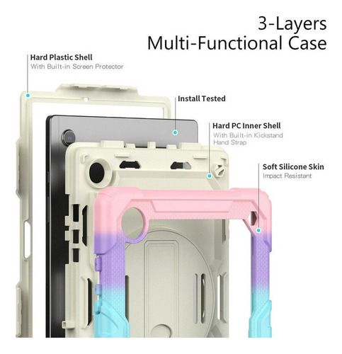 Carcasa P/samsung Galaxy Tab A8 10.5 C/protector D/pantalla