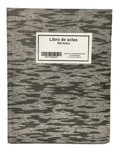 Imagen 1 de 2 de Libro De Acta 300 Folios
