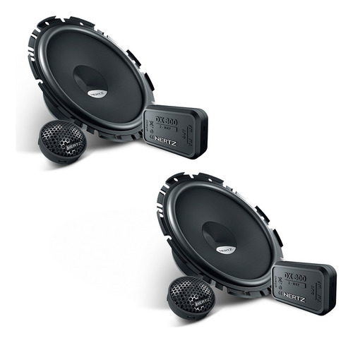 Kit Alto Falante 2 Vias Hertz Dsk 170.3 6'' 160w Qualidade Cor Preto