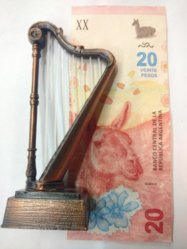Arpa Arpas Música Coleccion Miniatura Metal Sacapuntas