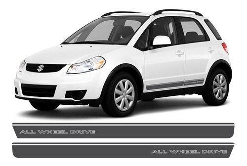 Adesivo Faixa Lateral Sport Suzuki Sx4 All Wheel Drive