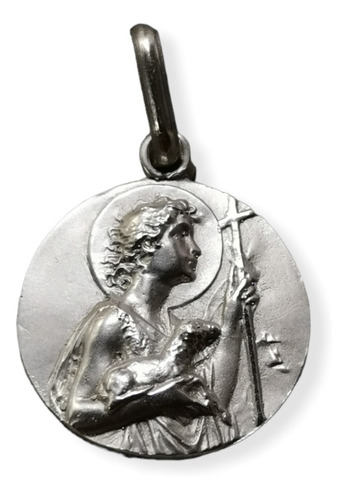Medalla Plata 925 Santa Inés #1115 (medallas Nava) 