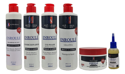 Alphahall Enroulé Liberado Kit 5 Itens + Óleo De Abacate
