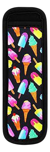 Funda Para Helado De Tela De Buceo Con Estampado M. Funda Pa