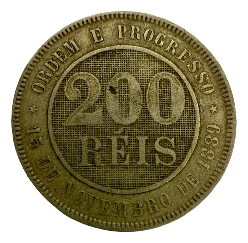 Brasil - 200 Reis - Año 1893 - Km #493