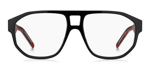 Lentes Hugo Hg1221 Uyy Negro Oftalmico Piloto Color Negro Hg1221-uyy