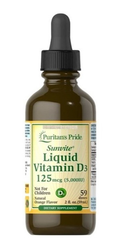 Puritan´s Pride - Vitaminas D3 5000 Ui (125mcg) Líquido
