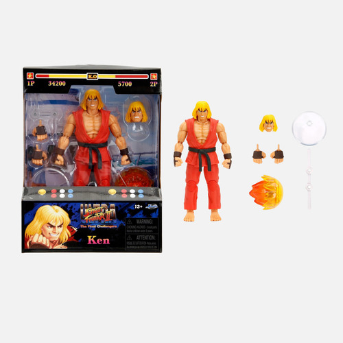 Figura Jada Toys Street Fighter: Ken 15cm (Usado)