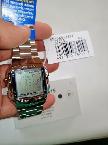 Reloj Hombre Casio Modelo Db-360-1adf Data Bank /jordy