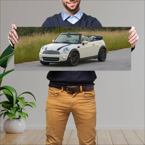 Cuadro 30x80cm Auto 2010 Mini Cooper Convertible 66