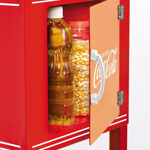 Pipoqueira Elétrica Carrinho Pipoca 127v 122x35cm Coca-cola