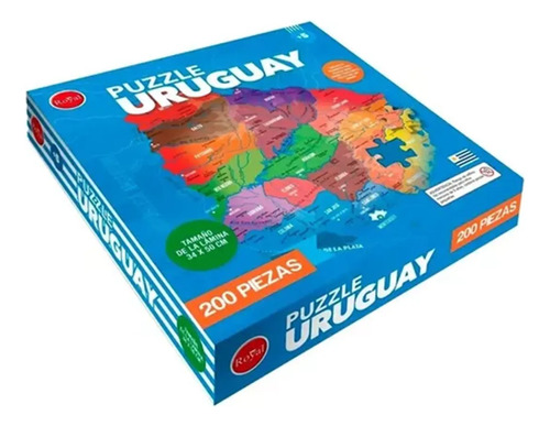 Royal Puzzzle 200 Piezas Mapa Uruguay Royal - Giro Didáctico