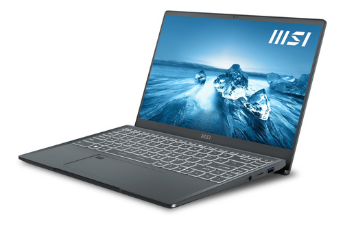 Imagen 3 de 5 de Notebook MSI Prestige 14 Evo carbon gray 14", Intel Core i7 1280P 32GB de RAM 1 TB SSD, Intel Iris Xe Graphics G7 96EUs 1920x1080px Windows 11 Home