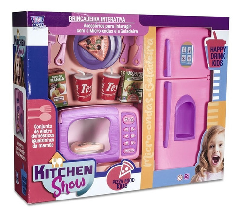 Kitchen Show Geladeira Micro Ondas Brinquedo Infantil