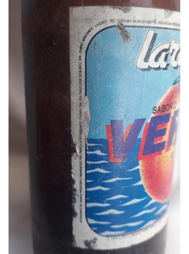 Garrafa Antiga Guaraná E Laranja Verão - 1996 - Cm (Usado)