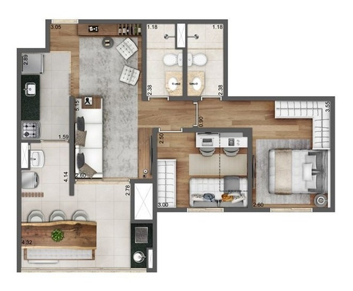 Imagem 10 de 12 de Apartamento Residencial Para Venda, Chácara Do Encosto, São Paulo - Ap6367. - Ap6367-inc