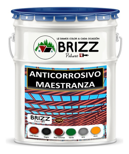 Pintura Anticorrosivo Maestranza Brizz - Tineta Colores