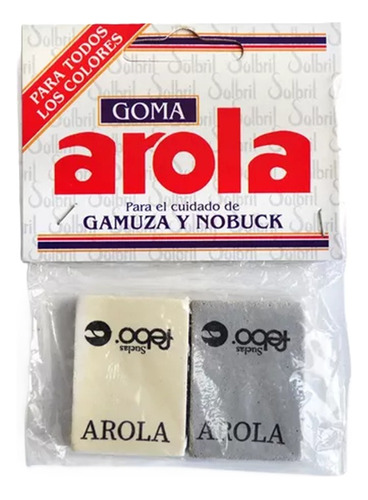 Goma Cuidado Limpieza Gamuza Nobuck Arola Original