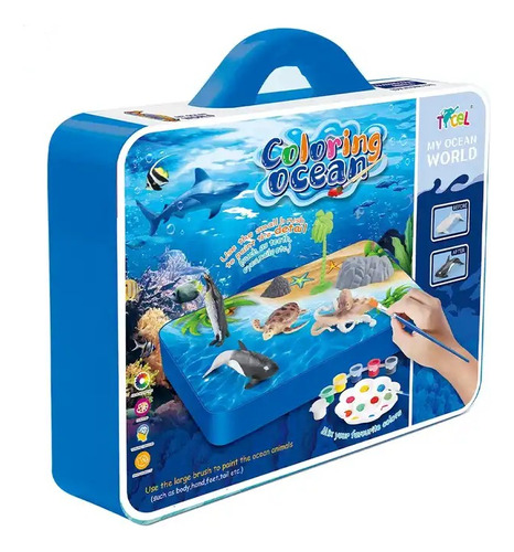 Kit De Pintura 3d De Oceano , Juguete Educativo Niños