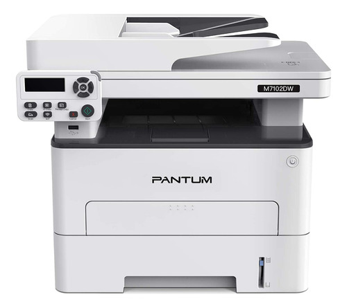 Multifuncional Láser Pantum M7102dw Blanco Y Negro Color Gris
