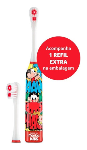 Escova Dental Elétrica Infantil Turma Mônica Multilaser