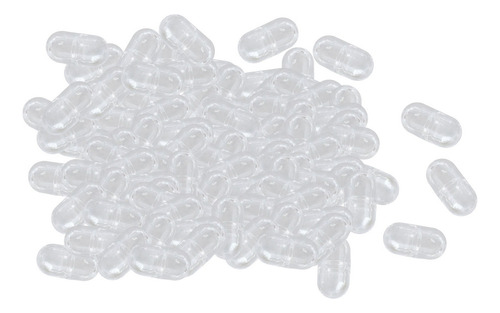 Comprimido De Cápsula Pequena Vazia De Plástico Transparente