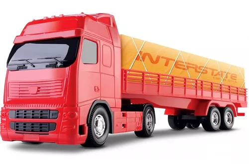 Caminhão Betoneira Realista Brinquedo Infantil Mixer Truck Vermelho