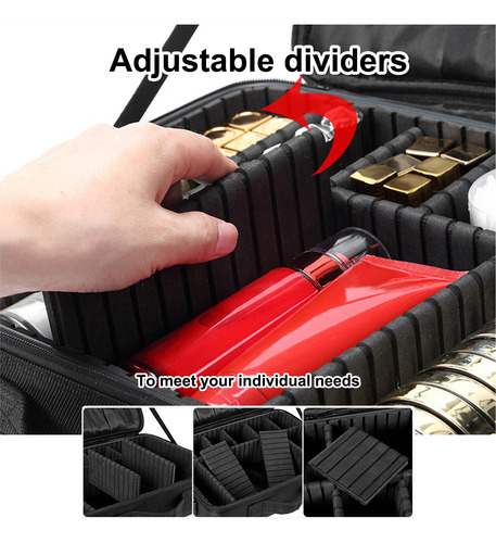 Bolso De Maquillaje Profesional Portátil.gran Capacidad