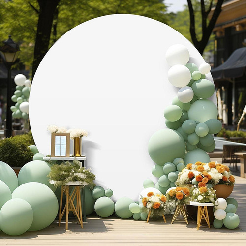 Capa De Fundo Redonda, Arco De Casamento, Suporte, 200 Cm