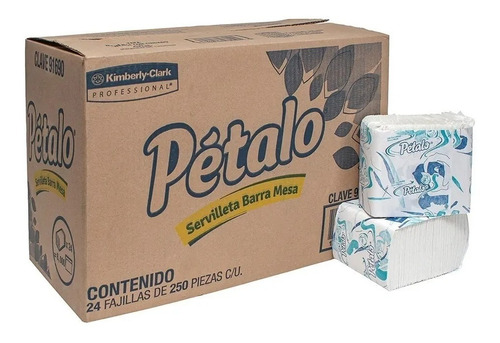 Servilleta Barra Mesa Jr Pétalo 24 Paq 250pzs 91694